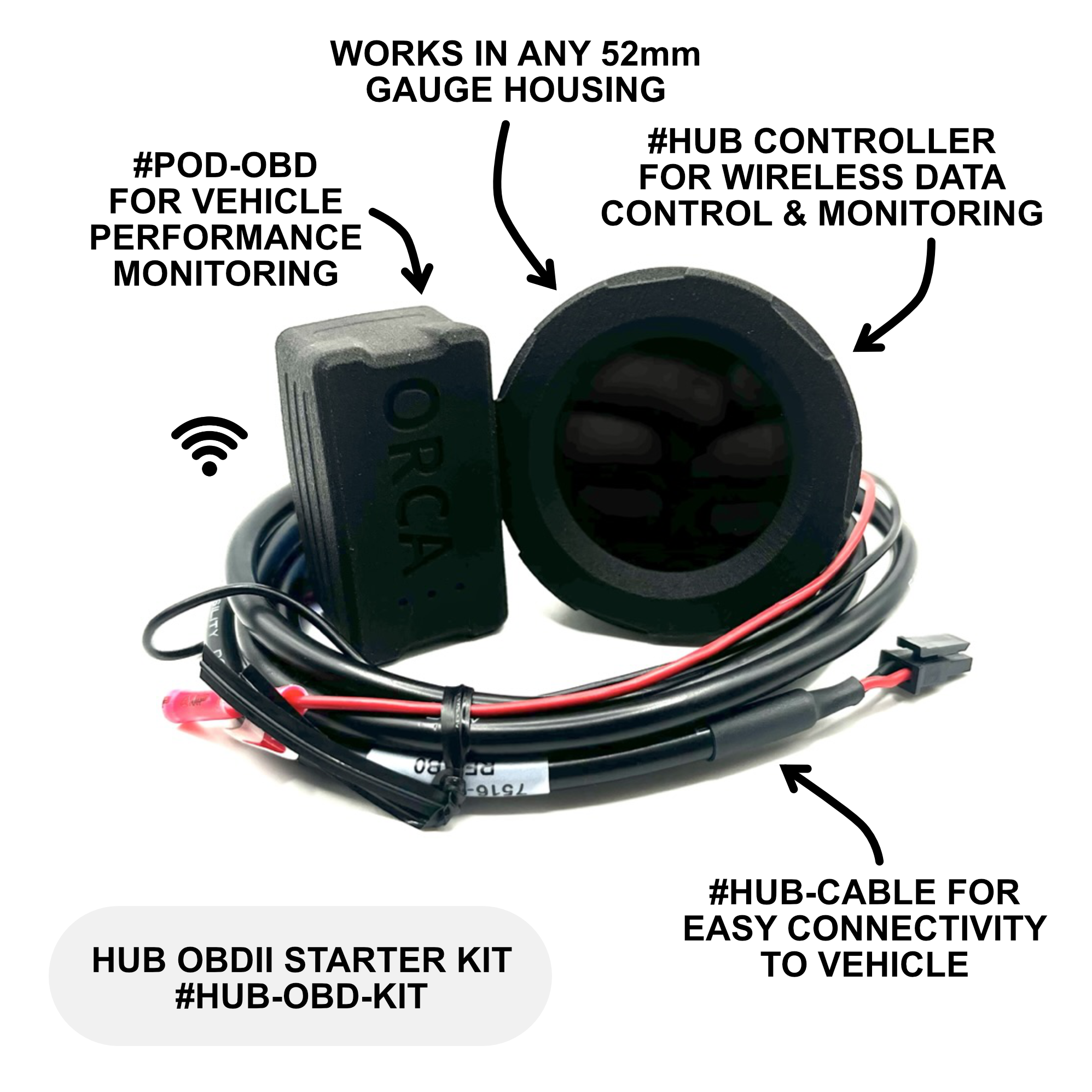 ORCA HUB OBDII STARTER KIT (#HUB-OBD-KIT)